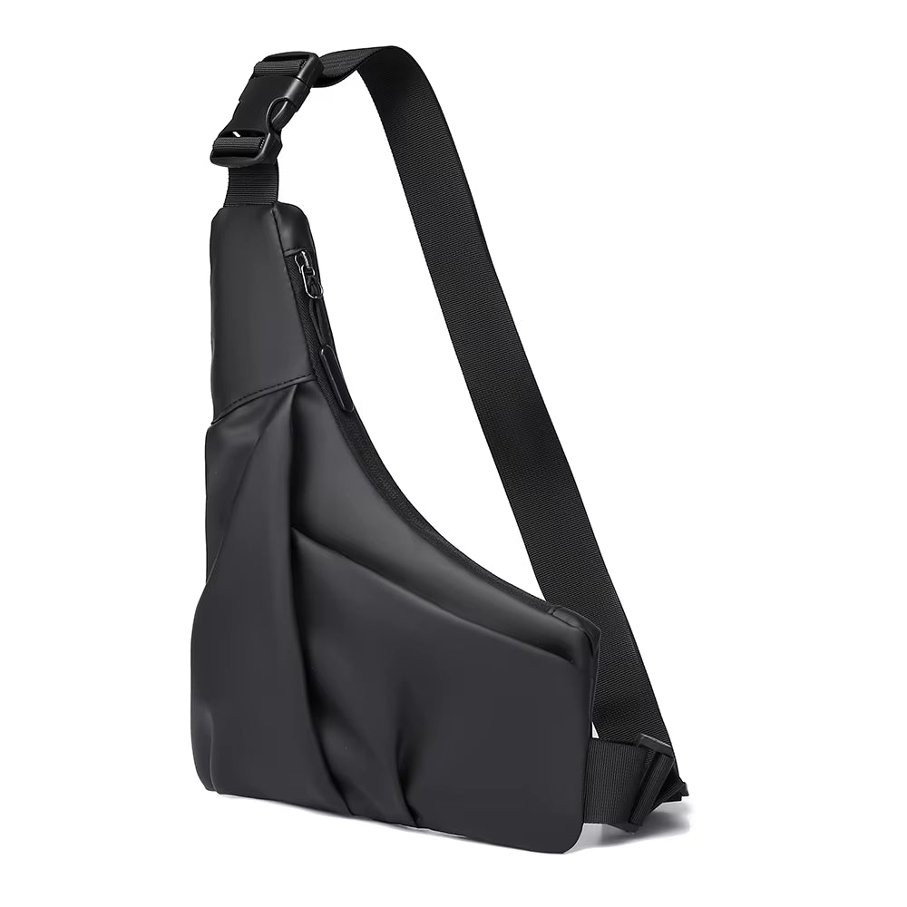 Multifunctional Fashion Trends Men'S Bags High Quality Crossbody Shoulder Bag Solid Color New Messenger Bag Portable Chest Bag