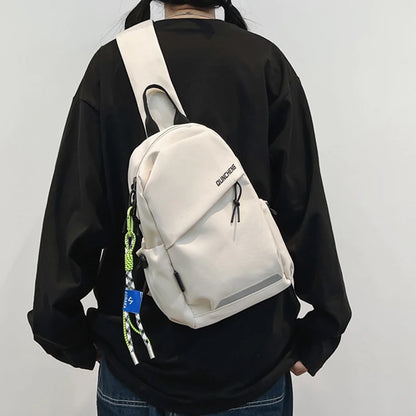 Crossbody Bag Men'S Single Shoulder Small Backpack Chest Bag Women'S Cycling Sports Mountain Climbing Boys Tablet Lightweight Mo