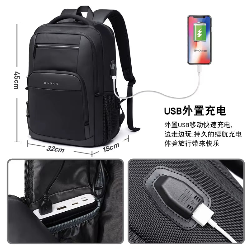 Men's Designer Laptop Backpack - Tactical Business and Travel Bag for Boys and Men