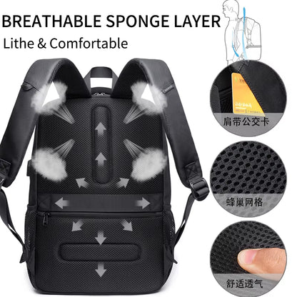 Men's Designer Laptop Backpack - Tactical Business and Travel Bag for Boys and Men