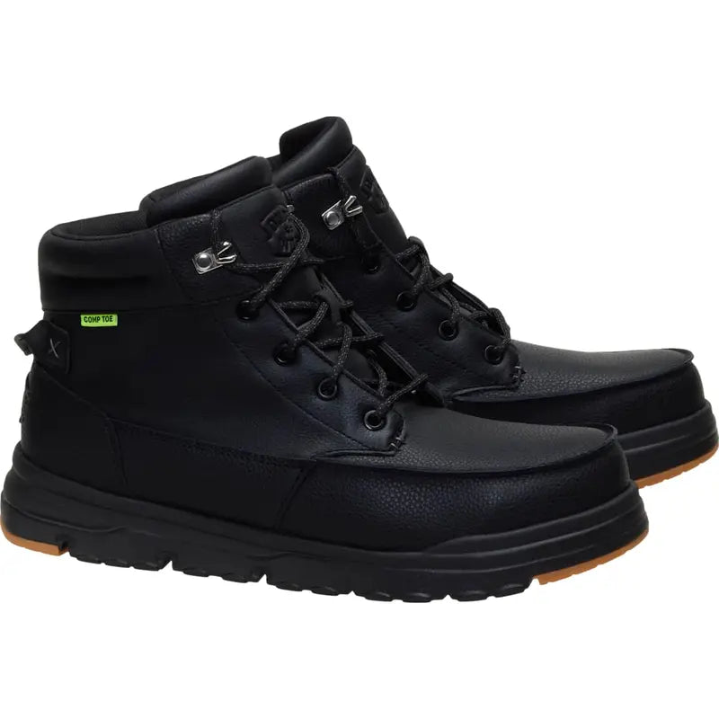 HEYDUDE Bradley Work CT Leather - Men'S Comfortable Slip-On Boots for Work