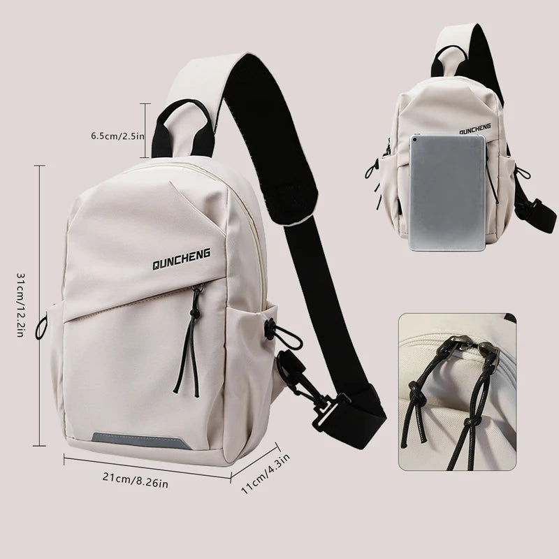 Crossbody Bag Men'S Single Shoulder Small Backpack Chest Bag Women'S Cycling Sports Mountain Climbing Boys Tablet Lightweight Mo
